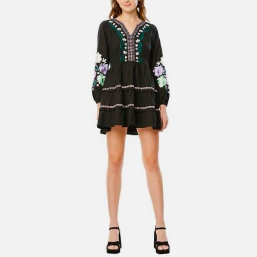 Roller Rabbit Lucena Embroidered Naema Dress, Size M